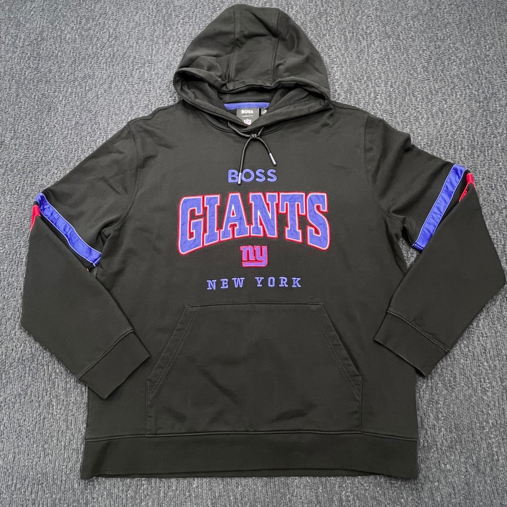 Hugo Boss x NFL‎ New York Giants Hoodie Black Mens XXXL Pullover Sweatshirt